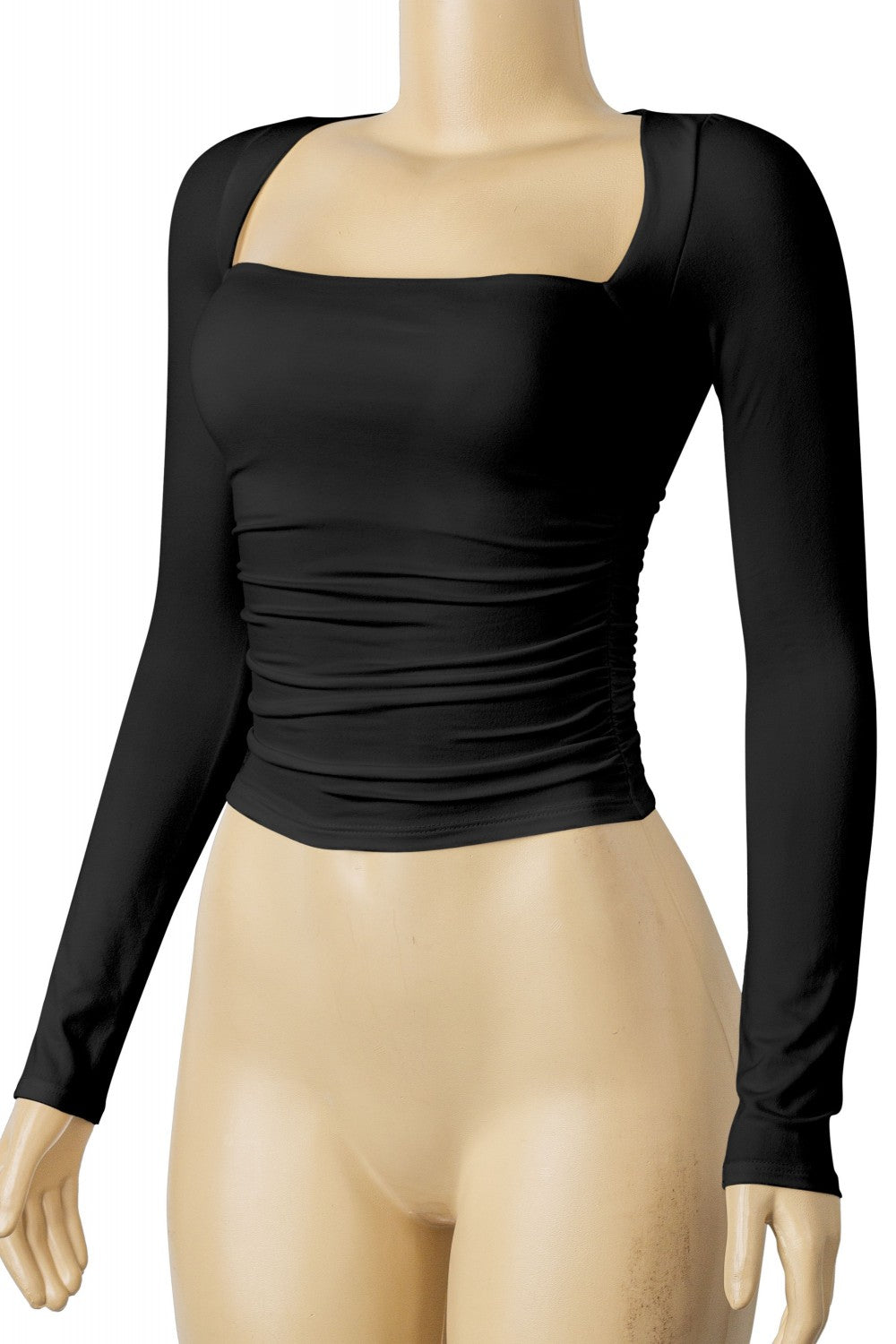 "So Far So Good" Long Sleeve Deep Scoop Casual Top.