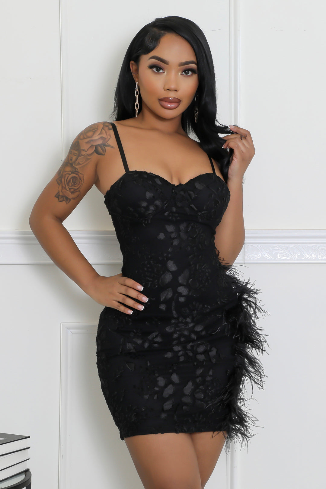 "Yours Truly" Luxurious Mini Dress.