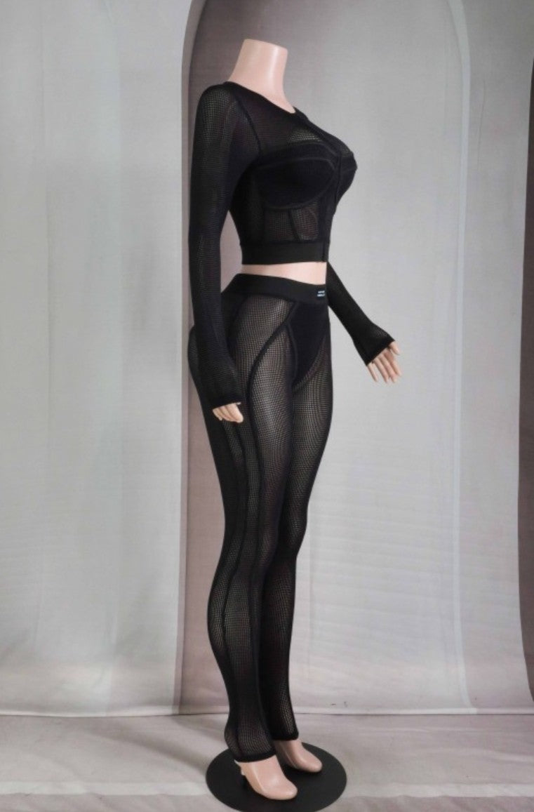 "Try To Keep Up" Ling Sleeve Top & Legging Set.