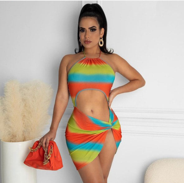 "Lifes A Beach" Halter Dress.