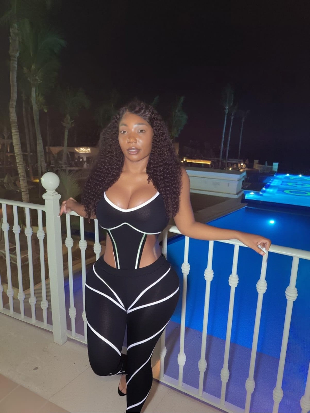 "Stallion" Sleeveless Bodysuit & Leggings Set.