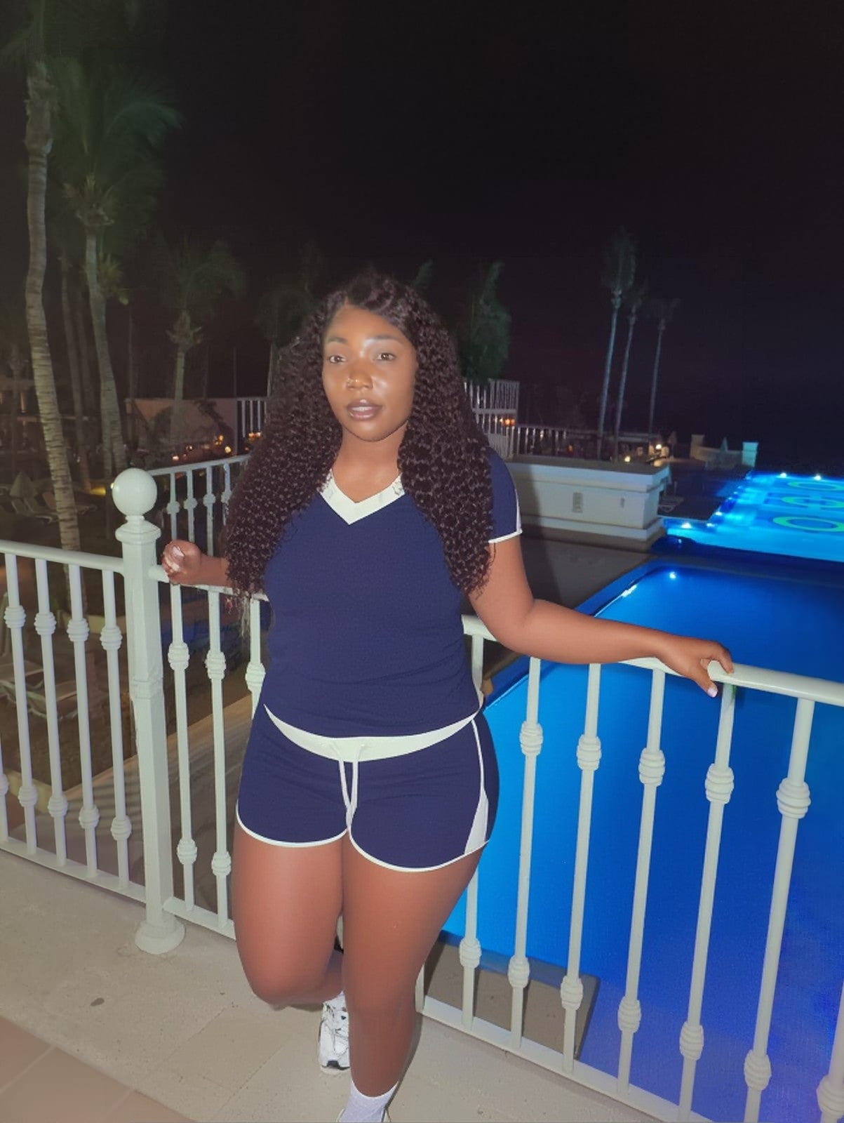 "Passenger Princess" Sporty Short Sleeve Top & Shorts Set.
