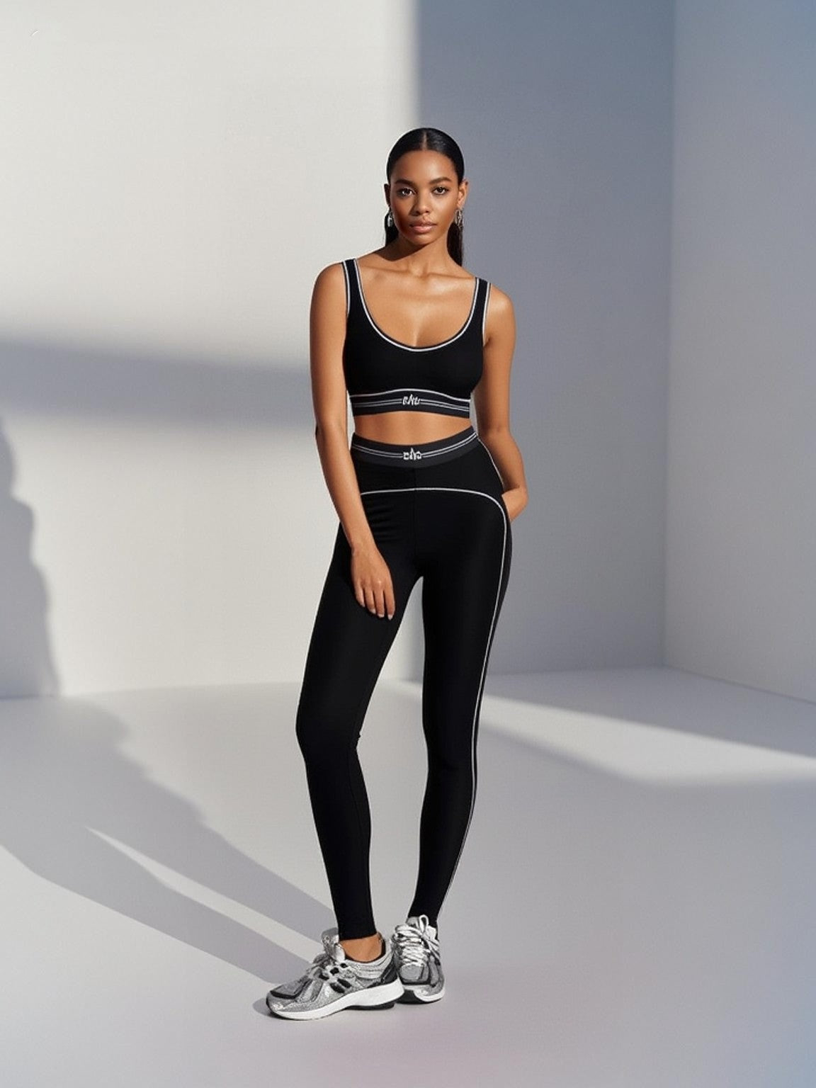 "Sporty & Chic" Crop Top & Leggings Set