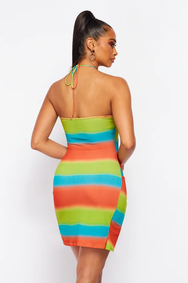 "Lifes A Beach" Halter Dress.