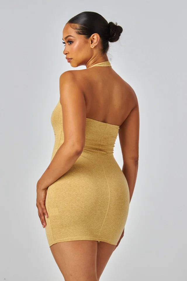 "After Hours" Halter Neck Mini Dress.
