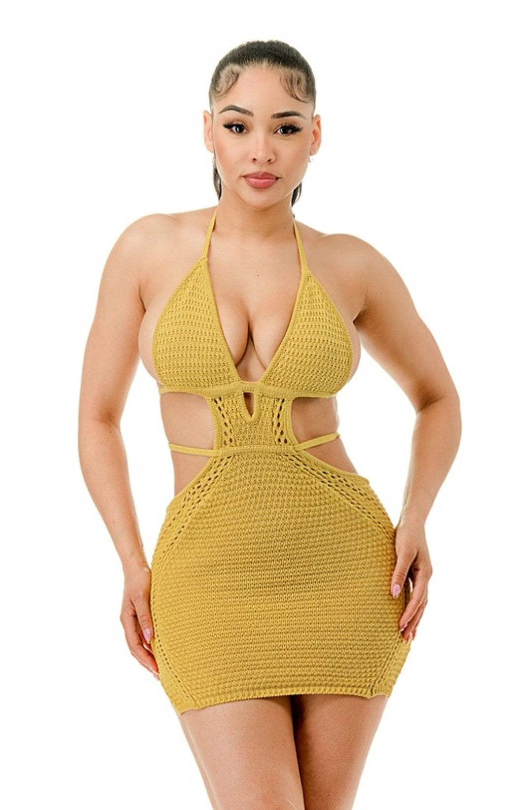 "Sea You Soon" Crochet Mini Dress.