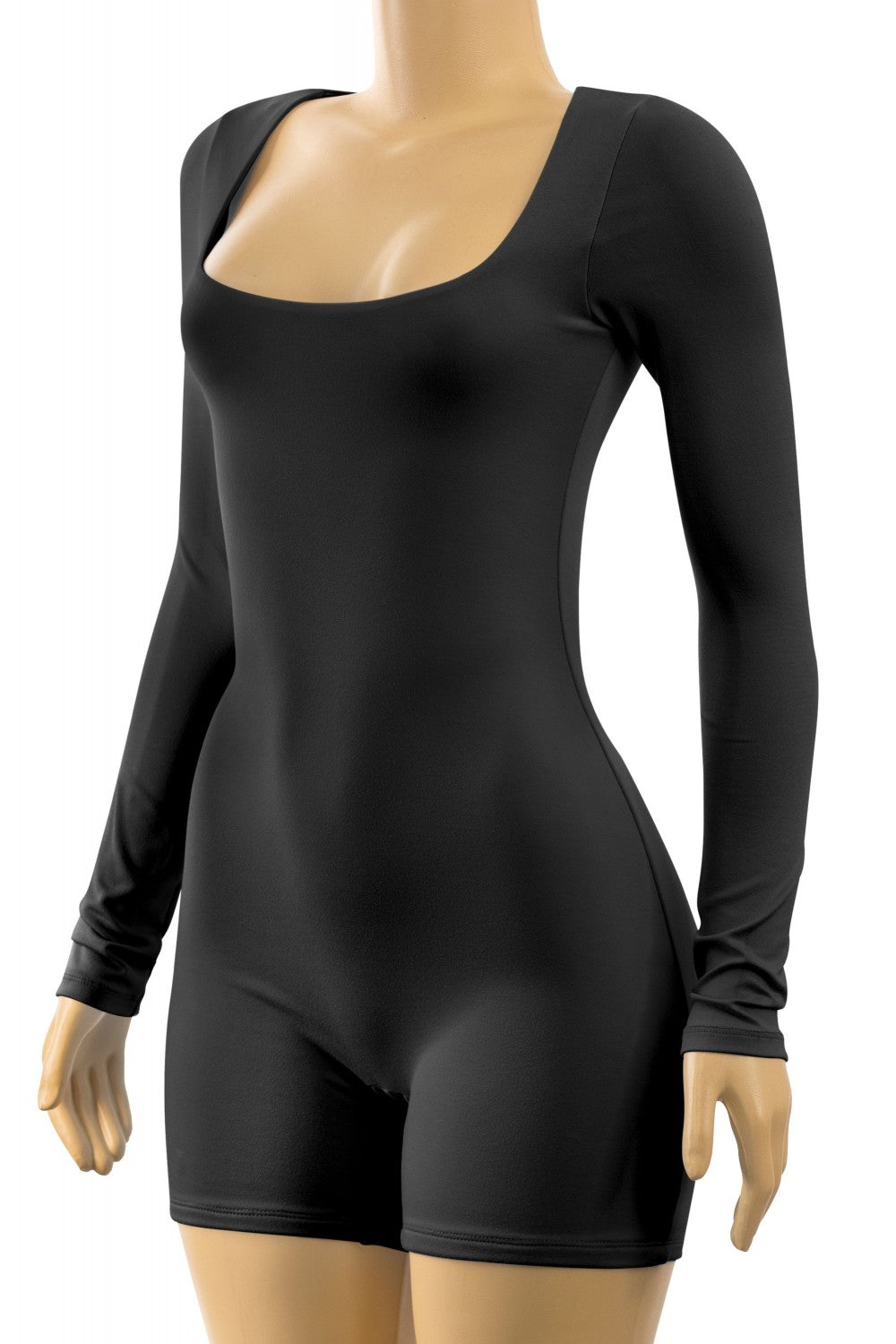 "Somethin Casual" Long Sleeve Square Neckline Romper