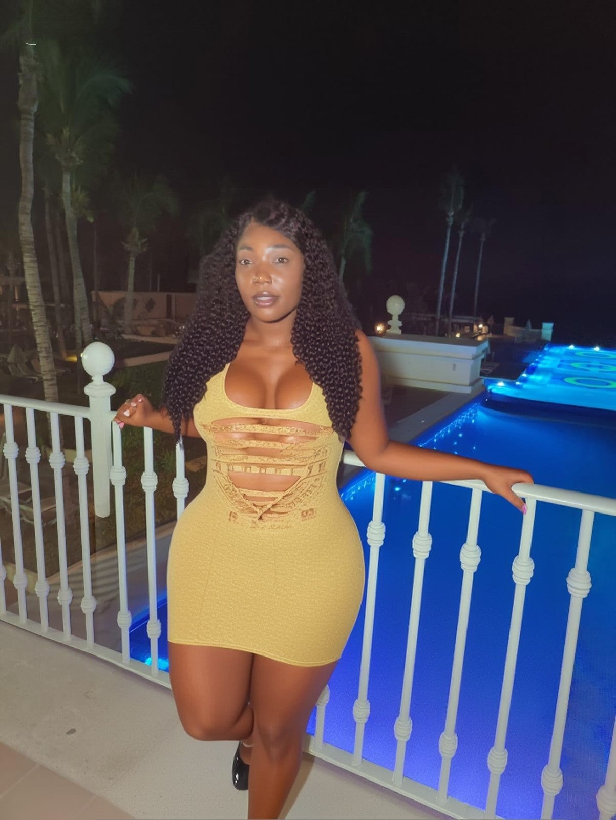 "After Hours" Halter Neck Mini Dress.