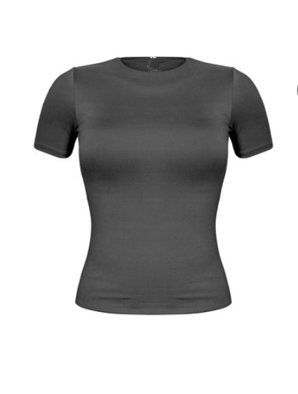 "The Usual" Short Sleeve Round Neck Basic Top.