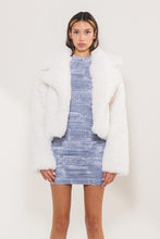 Load image into Gallery viewer, &quot;Hollywood Glam&quot; Teddy Bear Wide Collar Faux Fur Jacket. 
