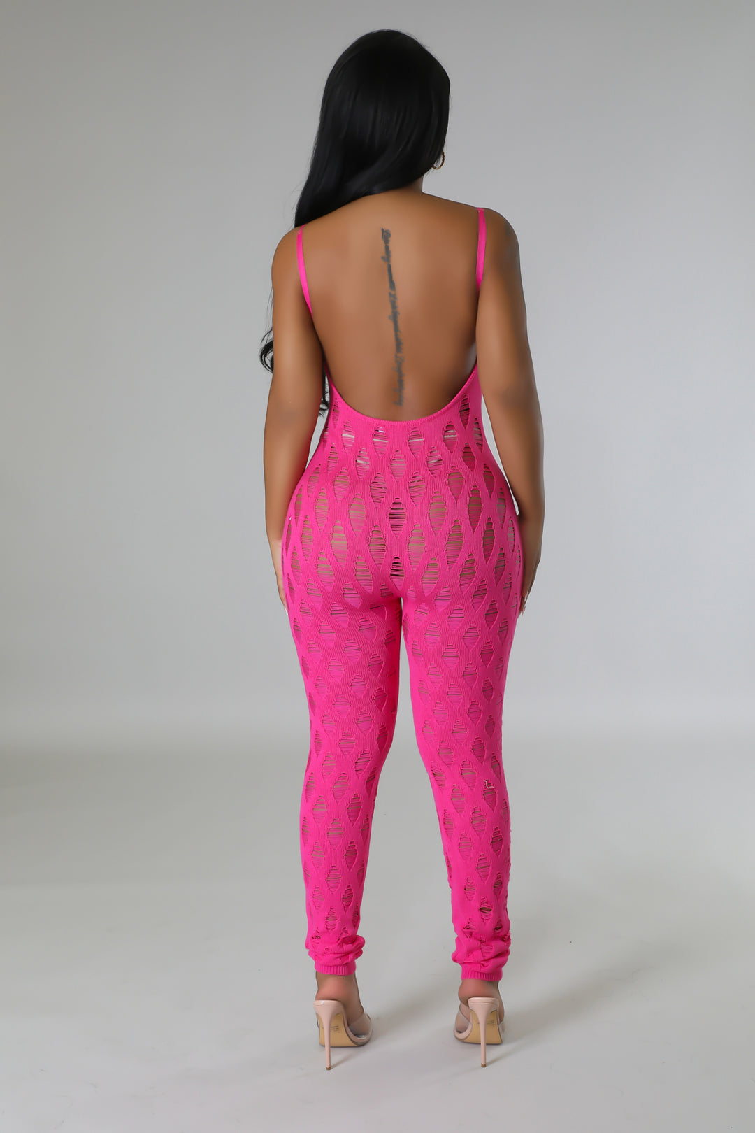 "Worth The Hype" Stretch Knit Jumpsuit.