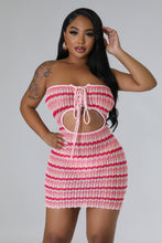 Load image into Gallery viewer, &quot;I Am The View&quot; Crochet Mini Dress. 
