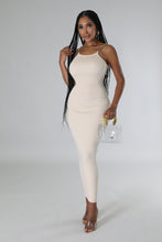 Load image into Gallery viewer, &quot;Out In Miami&quot; Gold Chain Straps Open Back Maxi Dress.
