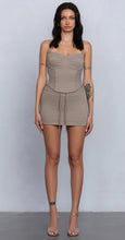 Load image into Gallery viewer, &quot;Mocha Baddie&quot; French Terry Tank Top &amp; Mini Skort Set.
