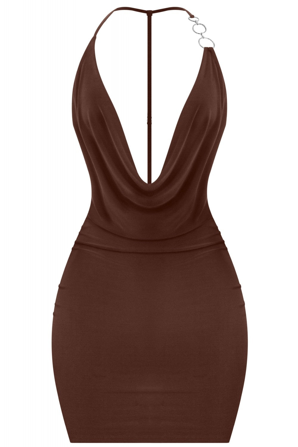 "The Sweetest" Sleeveless Halter Open Back Mini Dress.