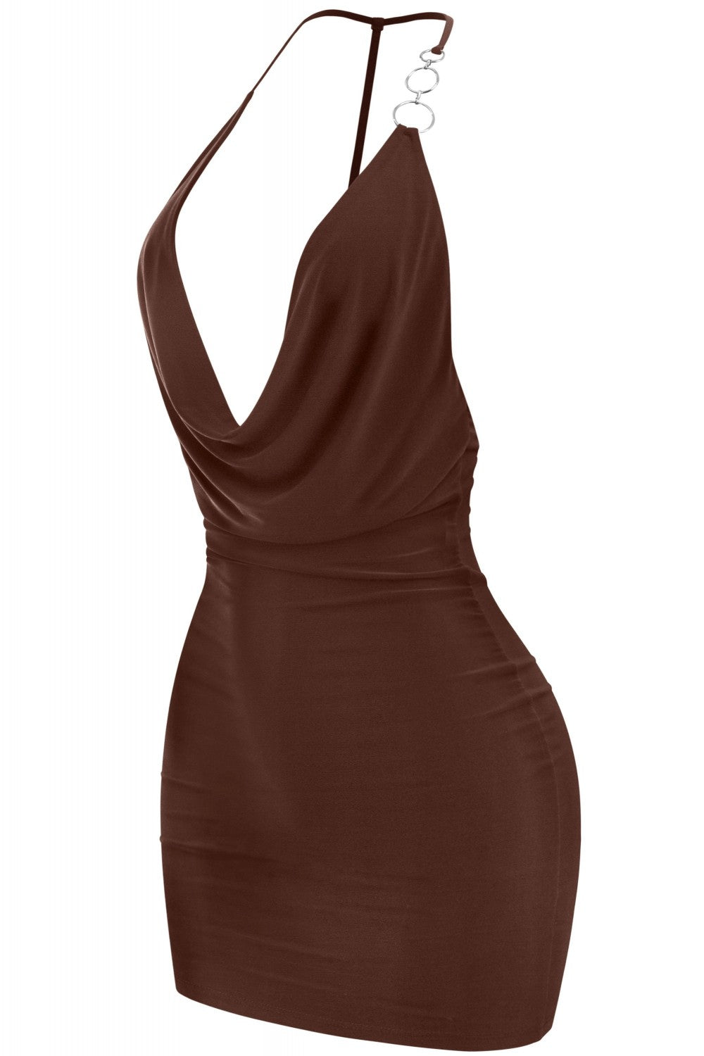 "The Sweetest" Sleeveless Halter Open Back Mini Dress.