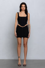 Load image into Gallery viewer, &quot;Everything Bussin&quot; Mesh Bustier Top And Mini Skirt Set.
