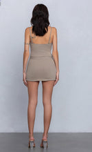 Load image into Gallery viewer, &quot;Mocha Baddie&quot; French Terry Tank Top &amp; Mini Skort Set.
