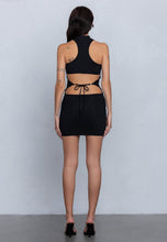 Load image into Gallery viewer, &quot;Step It Up&quot; Heavy Nylon Cut-Out Sleeveless Mini Dress W/ Back Tie.
