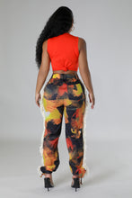 Load image into Gallery viewer, &quot;Just Like That&quot; Printed Fringed Side High Waisted Pants.
