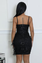 Load image into Gallery viewer, &quot;Yours Truly&quot; Luxurious Mini Dress.
