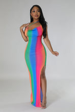 Load image into Gallery viewer, &quot;Sunshine On My Mind&quot; One Shoulder Side Slit Maxi Dress. 
