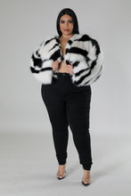 Load image into Gallery viewer, &quot;Talk To Me In Currency&quot; Plus Size Long Sleeve Faux Fur Jacket.
