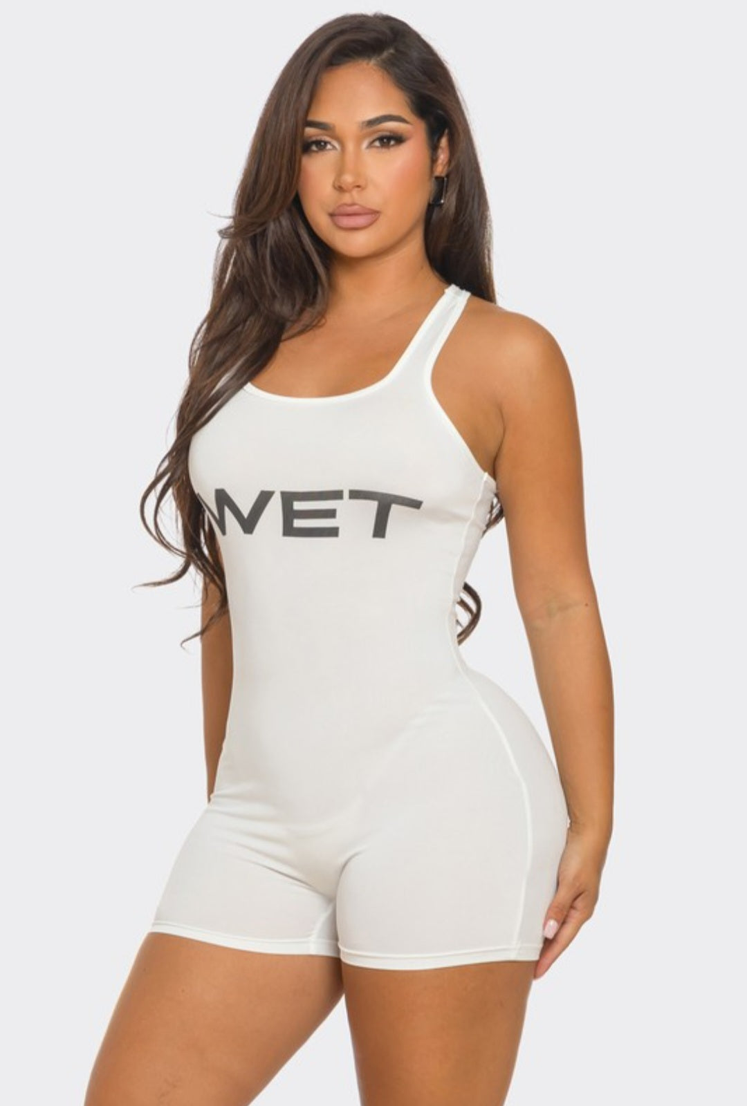 "Ms. WET" Sleeveless Romper.