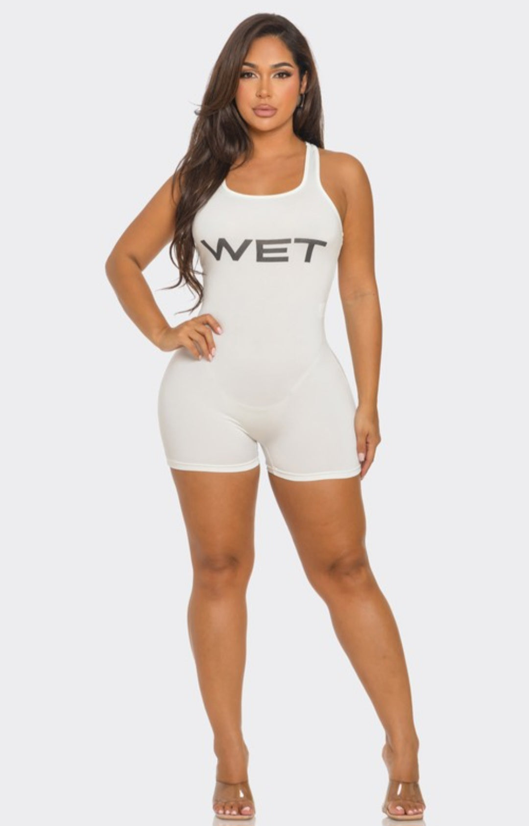 "Ms. WET" Sleeveless Romper.