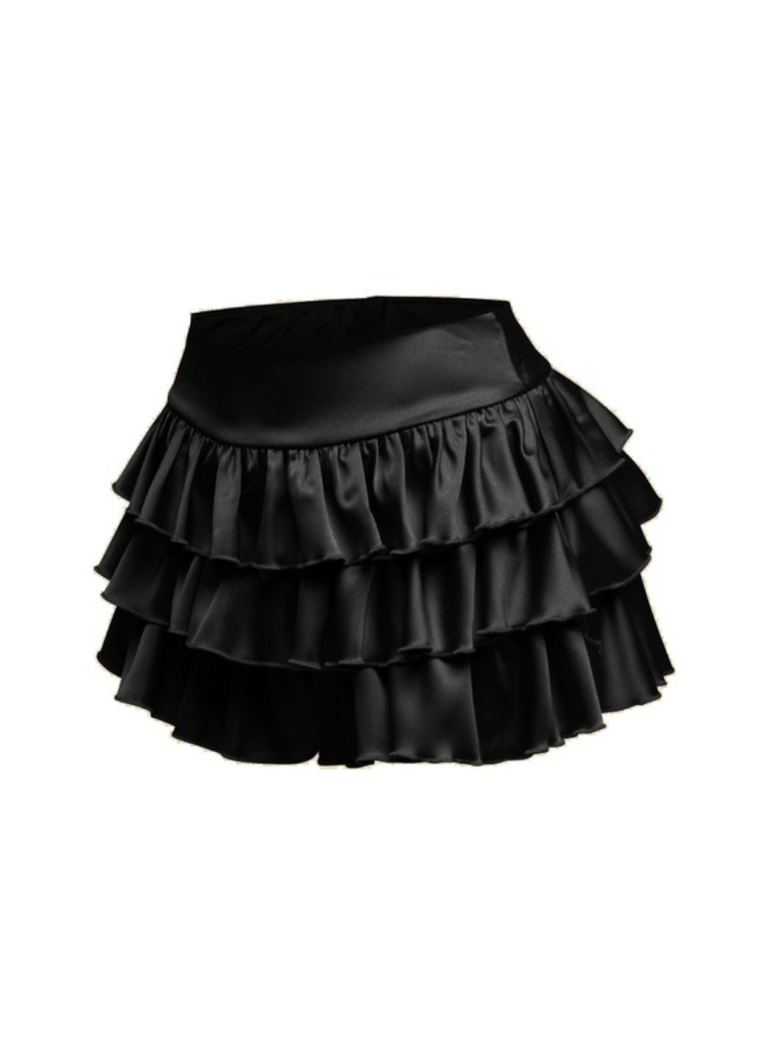 "Zoe" Plus Size Ruffled Mini Shorts. 