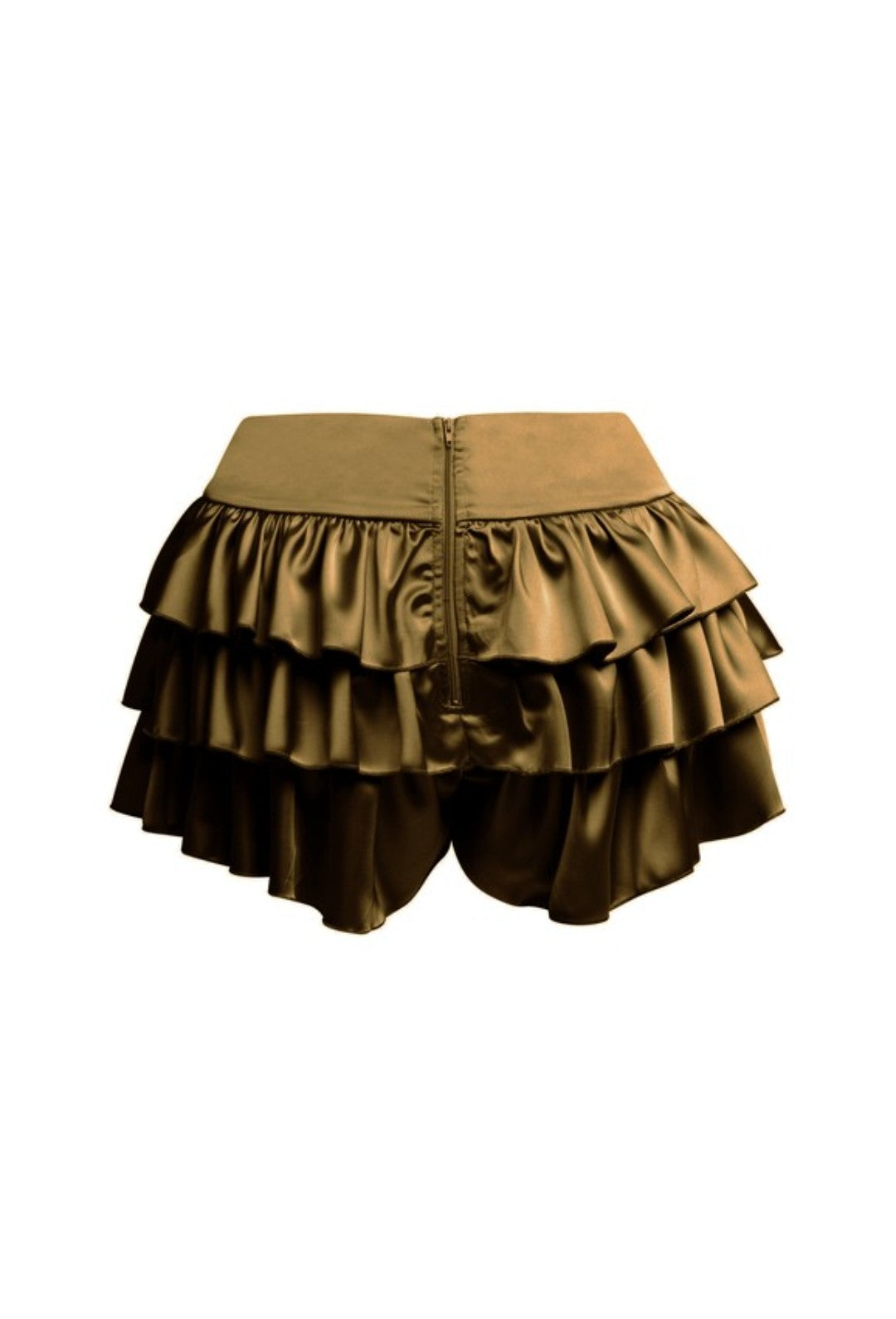 "Zoe" Plus Size Ruffled Mini Shorts. 