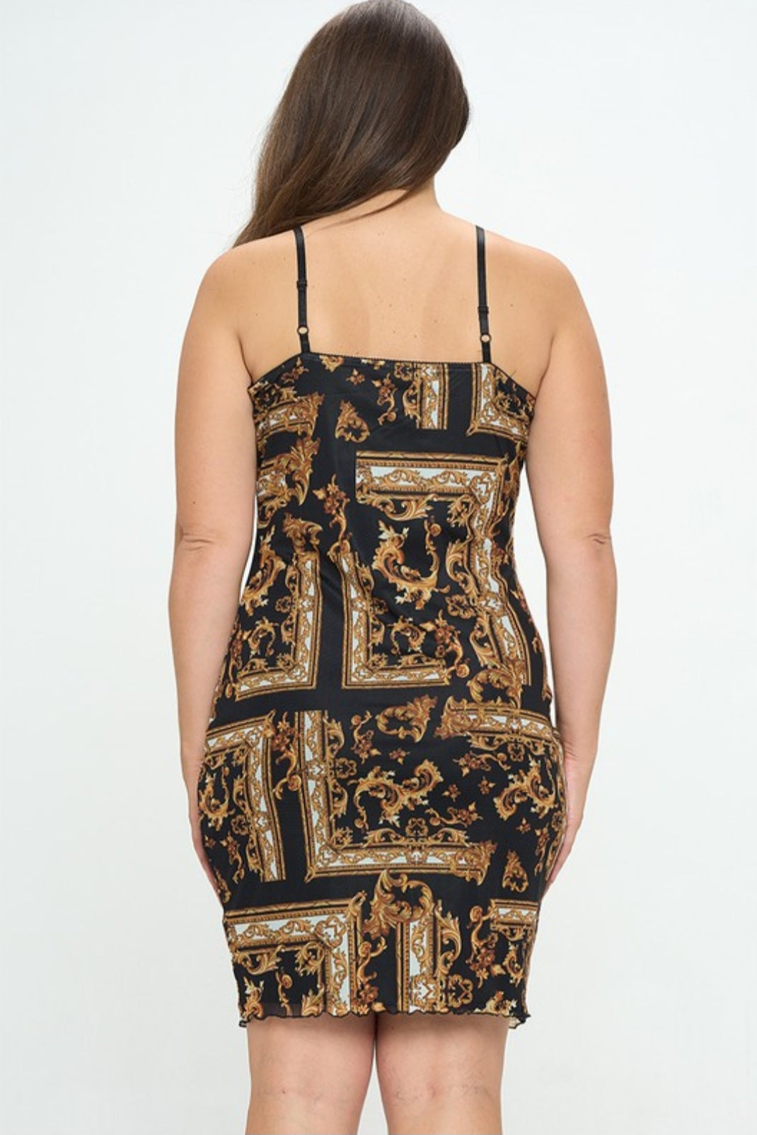 "Glamorous Life" Plus Size Printed Bodycon Dress.