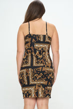 Load image into Gallery viewer, &quot;Glamorous Life&quot; Plus Size Printed Bodycon Dress.
