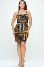 Load image into Gallery viewer, &quot;Glamorous Life&quot; Plus Size Printed Bodycon Dress.
