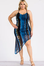 Load image into Gallery viewer, &quot;In Paradise&quot; Plus Size Asymmetrical Hem Sheer Dress. 
