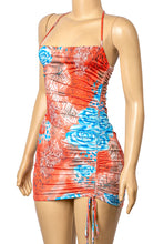 Load image into Gallery viewer, &quot;Make It Sexy&quot; Halter Floral Animal Print Mini Dress.
