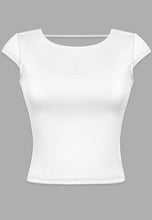 Load image into Gallery viewer, &quot;At My Best&quot; Short Sleeve Open Back Top.
