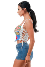 Load image into Gallery viewer, &quot;Sweet Cherry&quot; Printed Corset Style Top. 
