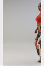 Load and play video in Gallery viewer, &quot;Just Like That&quot; Printed Fringed Side High Waisted Pants.
