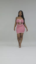 Load and play video in Gallery viewer, &quot;I Am The View&quot; Crochet Mini Dress. 
