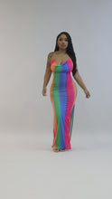 Load and play video in Gallery viewer, &quot;Sunshine On My Mind&quot; One Shoulder Side Slit Maxi Dress. 
