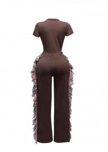 Load image into Gallery viewer, &quot;Outfit On Point&quot; Plus Size Side Tassle Open Front Jumpsuit.
