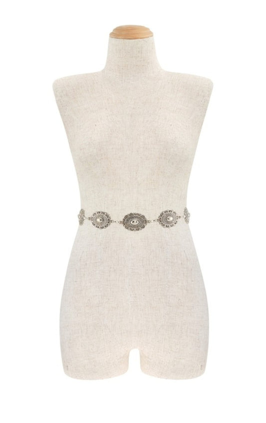 Western Flower Chain Belt