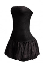 Load image into Gallery viewer, &quot;Always Looking Fine&quot; Plus Size Bubble Hem Lace Tube Top Dress.
