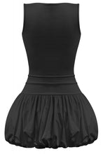 Load image into Gallery viewer, &quot;No Words, Just Allure&quot; Sleeveless Squareneck Bubble Mini Dress.
