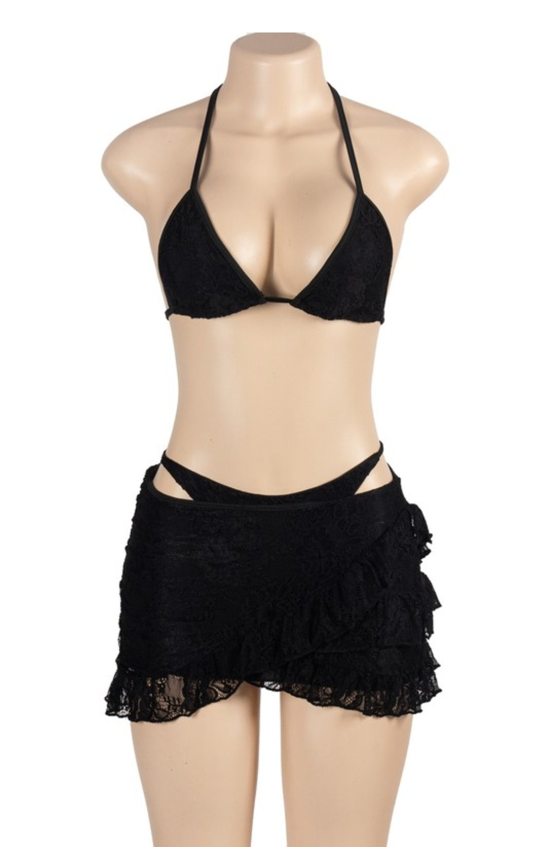 "Suns Out" 3 Piece Beach Skirt Set. 