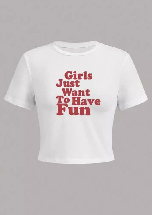 "Fun Girl" Crop Top.