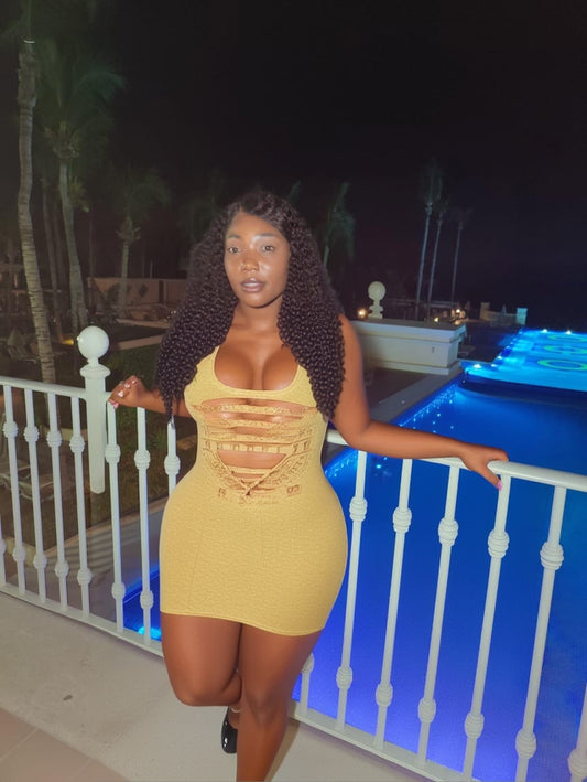 "After Hours" Halter Neck Mini Dress.