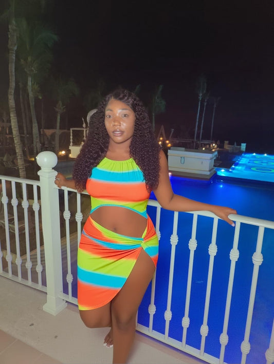 "Lifes A Beach" Halter Dress.