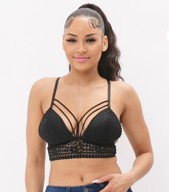 “Never Forget” Strappy Bralette Crop Top.